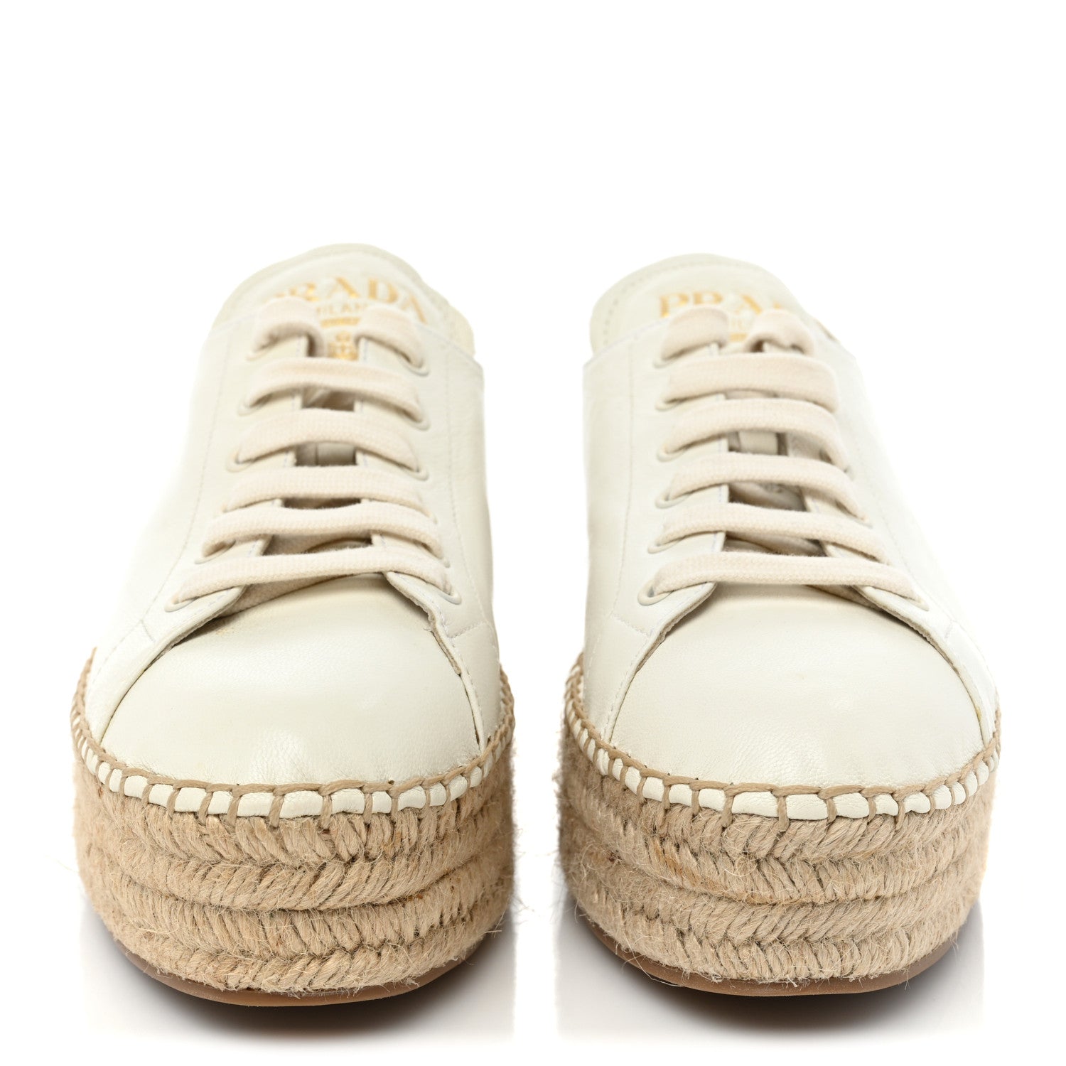 Prada Calfskin Logo Espadrilles 40.5 2 of 11