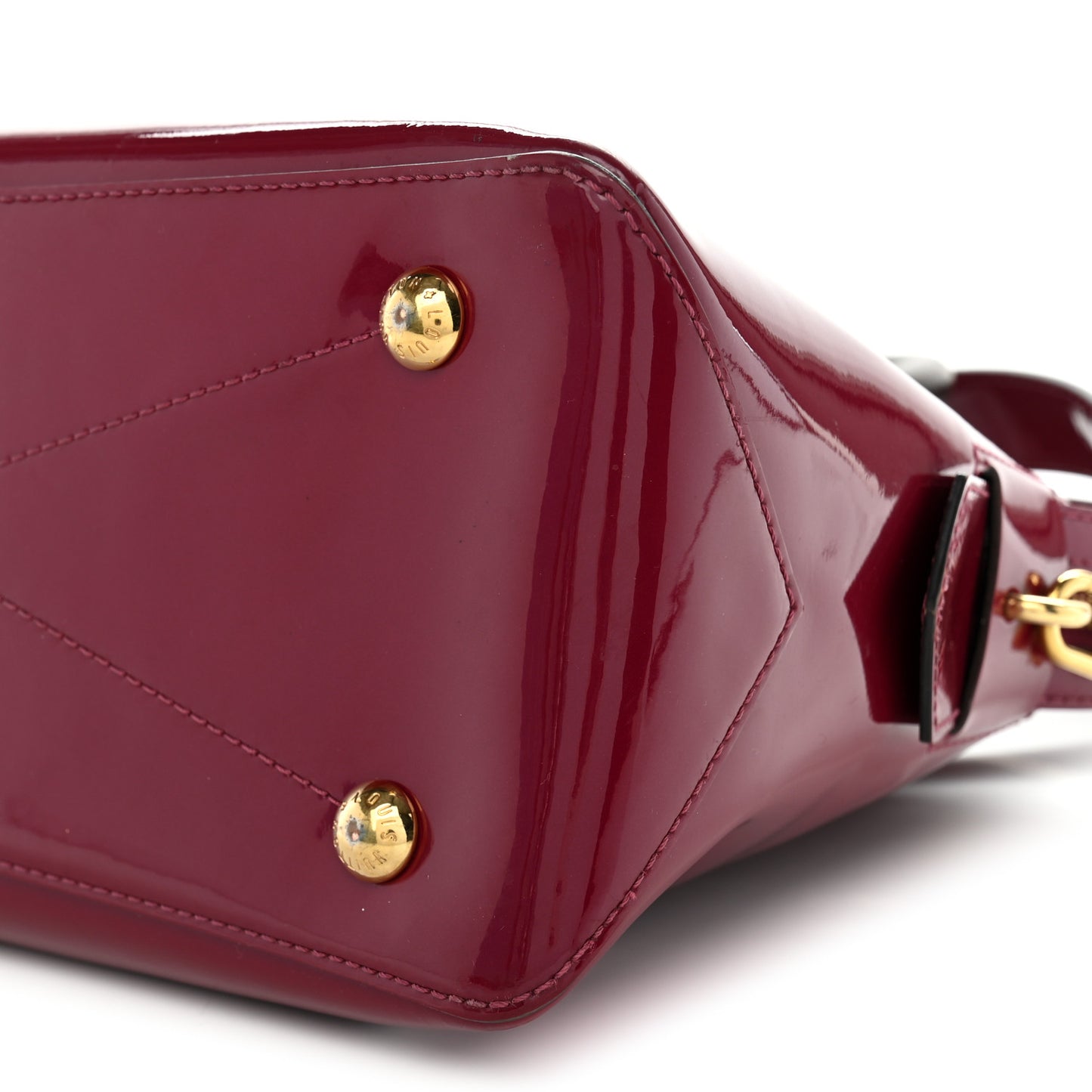 Patent Calfskin Miroir Tote Magenta