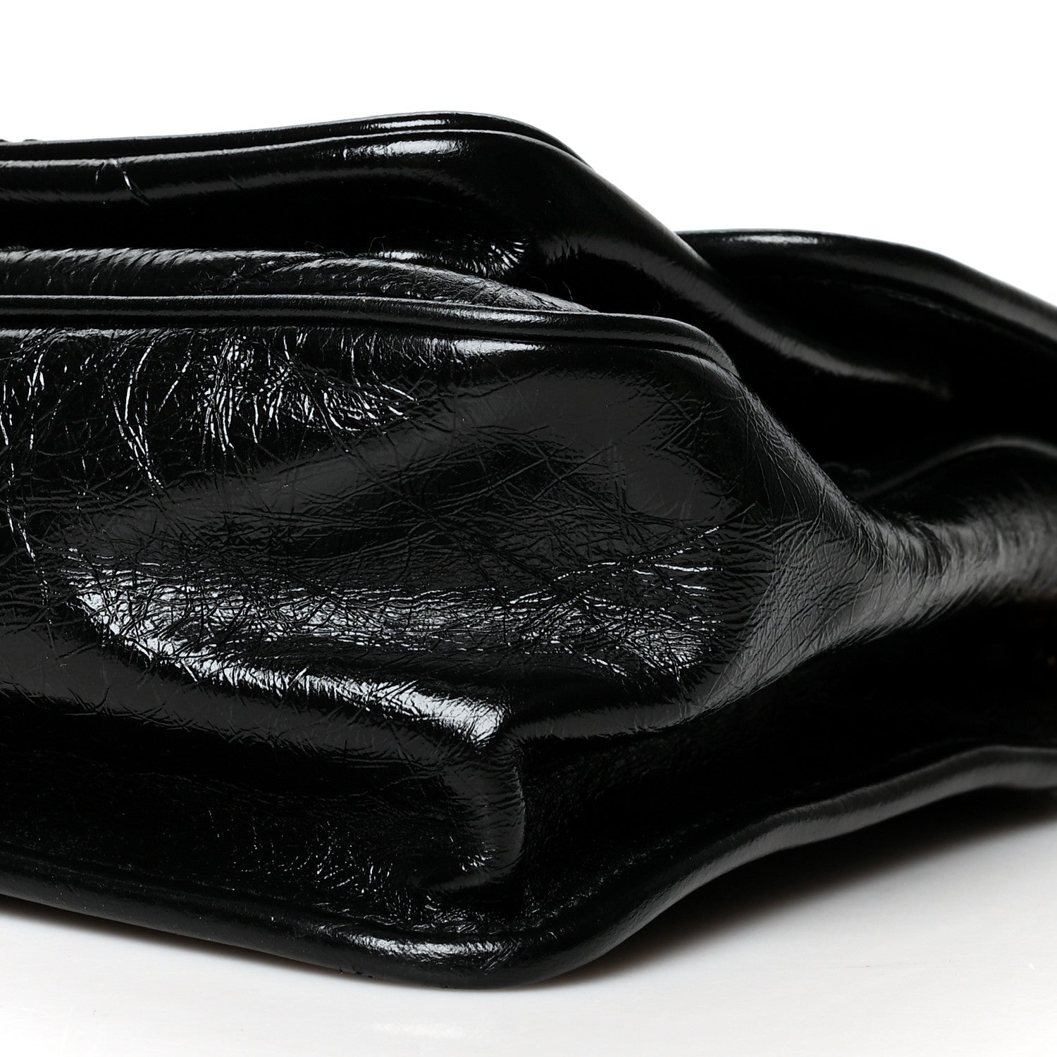 Saint Laurent Crinkled Calfskin Matelasse Monogram Medium Niki Chain Satchel Black 11 of 11