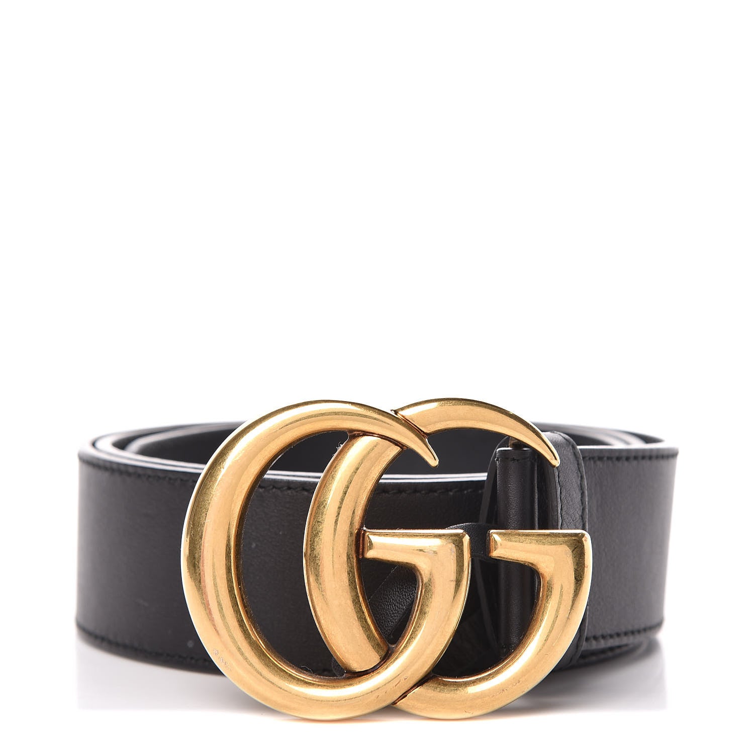 Gucci Calfskin Double G 40mm Belt 85 34 Black 1 of 7