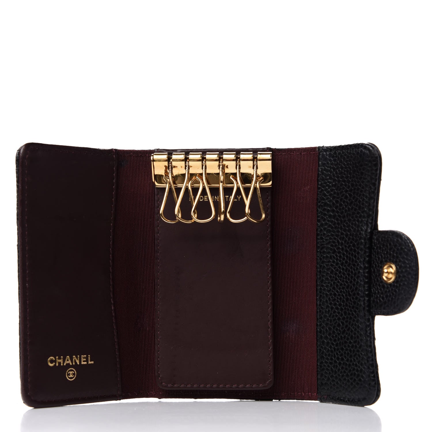 Chanel Caviar Quilted 6 Key Holder Black 5 of 9