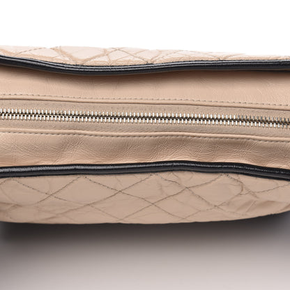 Chanel Aged Calfskin Quilted Medium Gabrielle Hobo Beige Black 10 of 13
