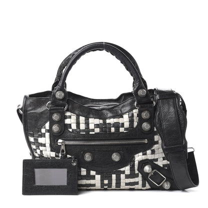 Balenciaga Agneau Lattice Woven Giant 21 City Black 1 of 10