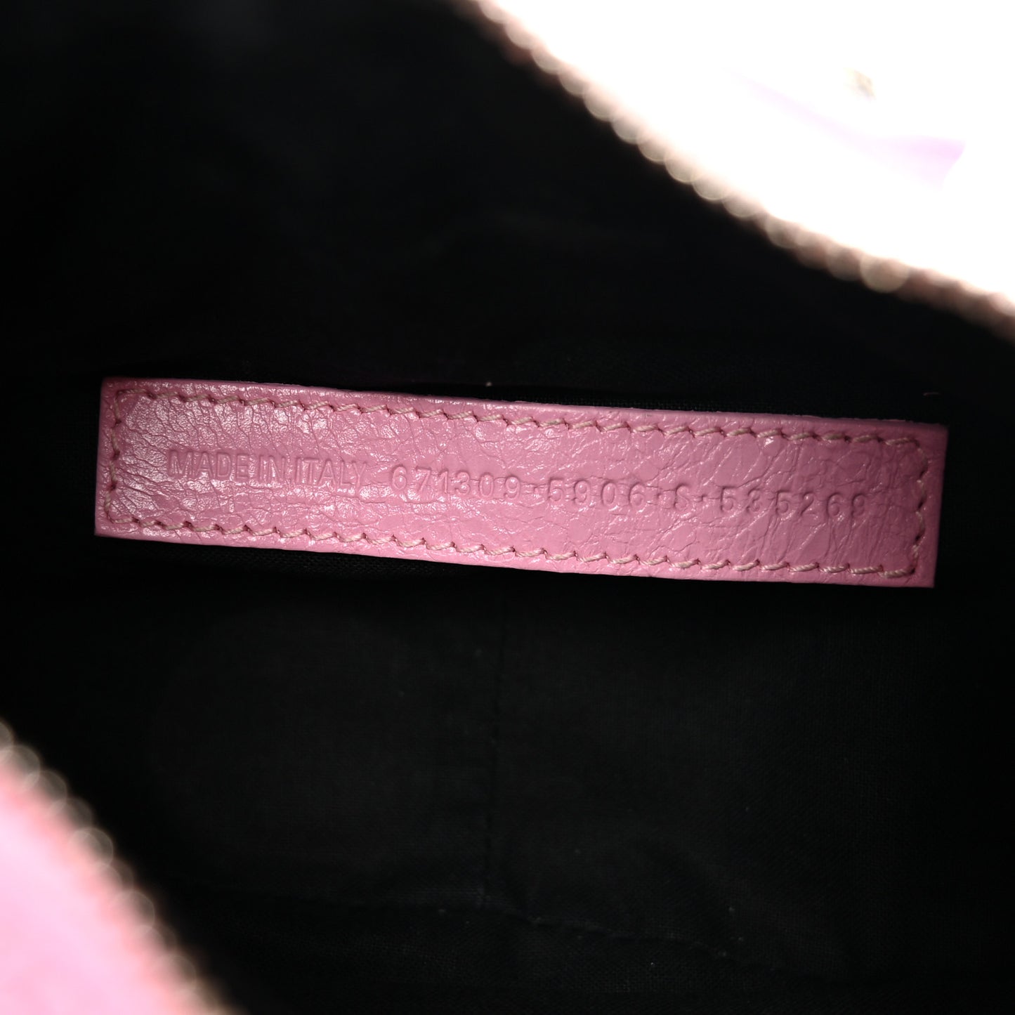 Agneau Arena Le Cagole Shoulder Bag XS Candy Pink