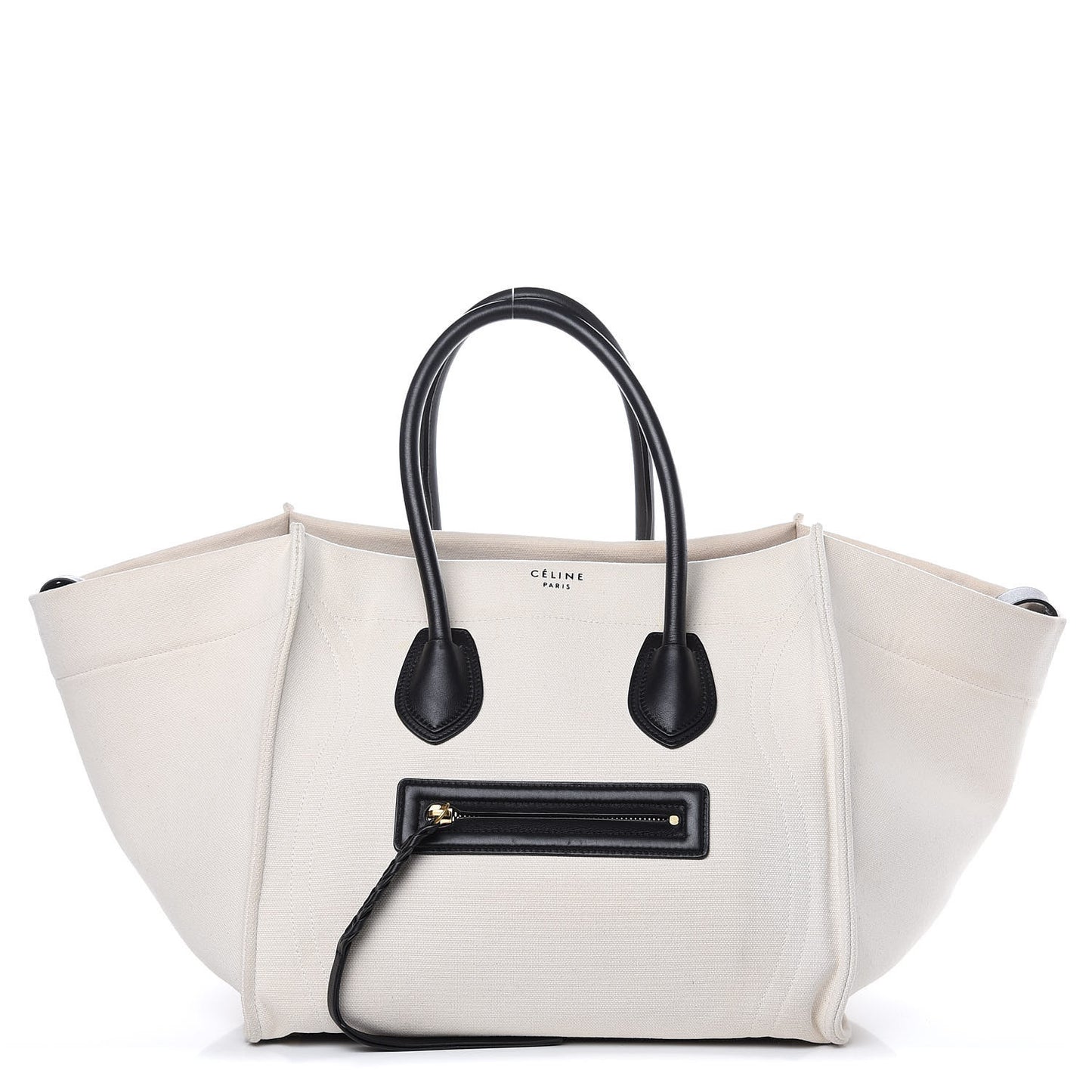 Washed Canvas Medium Phantom Luggage White