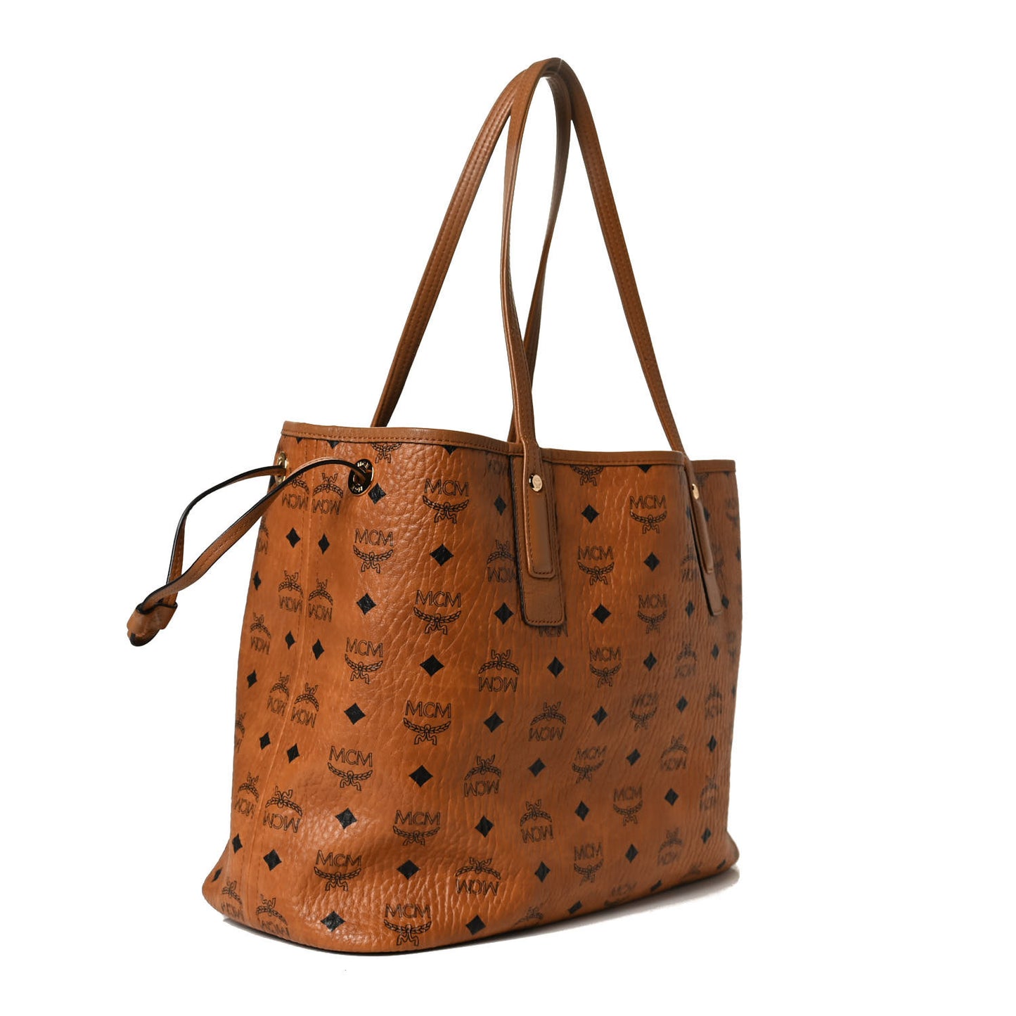 Visetos Medium Liz Reversible Shopper Tote Cognac