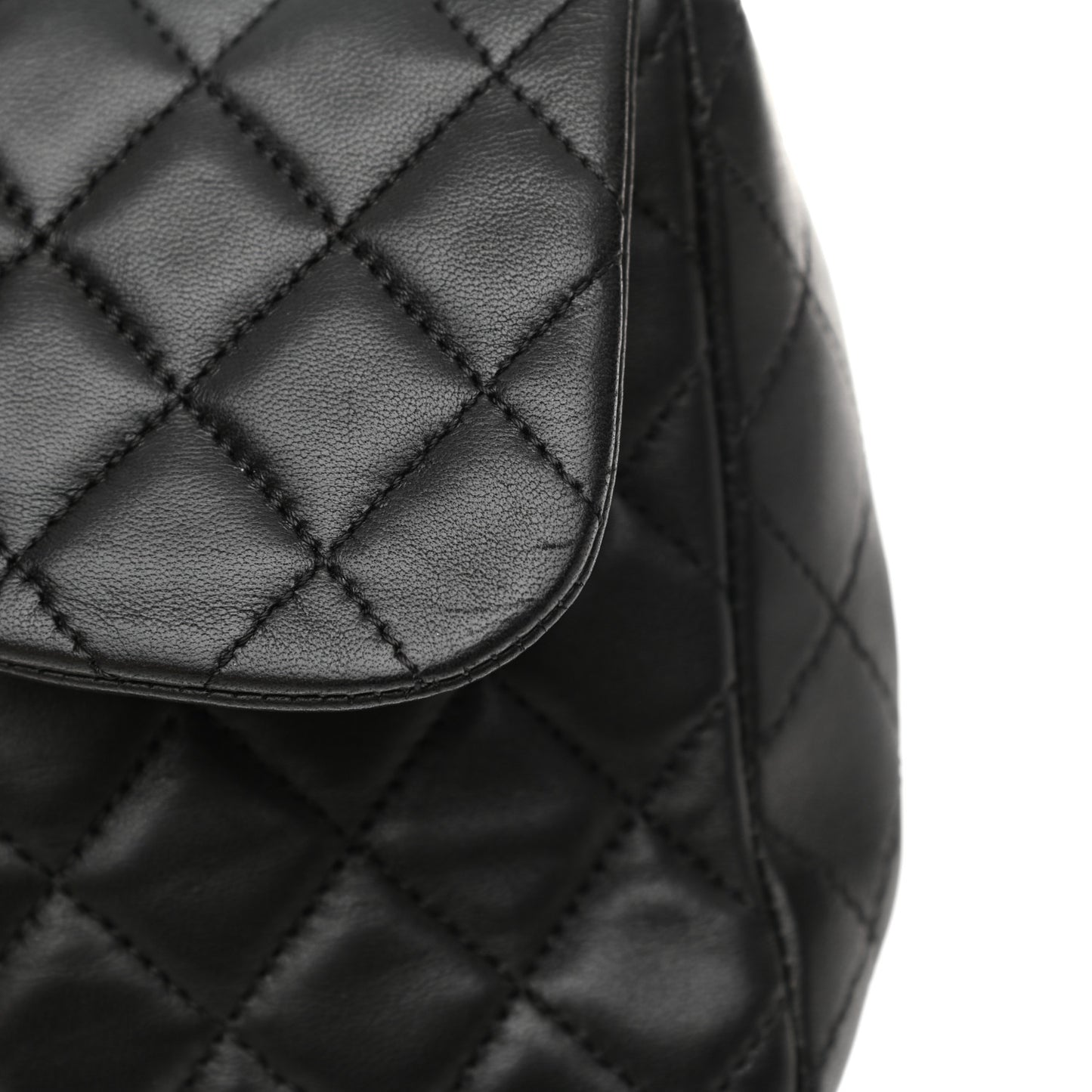 Lambskin Quilted Medium Westminster Pearl Flap Black