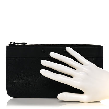 Louis Vuitton Calfskin Monogram Shadow Discovery Pochette PM Black 2 of 10