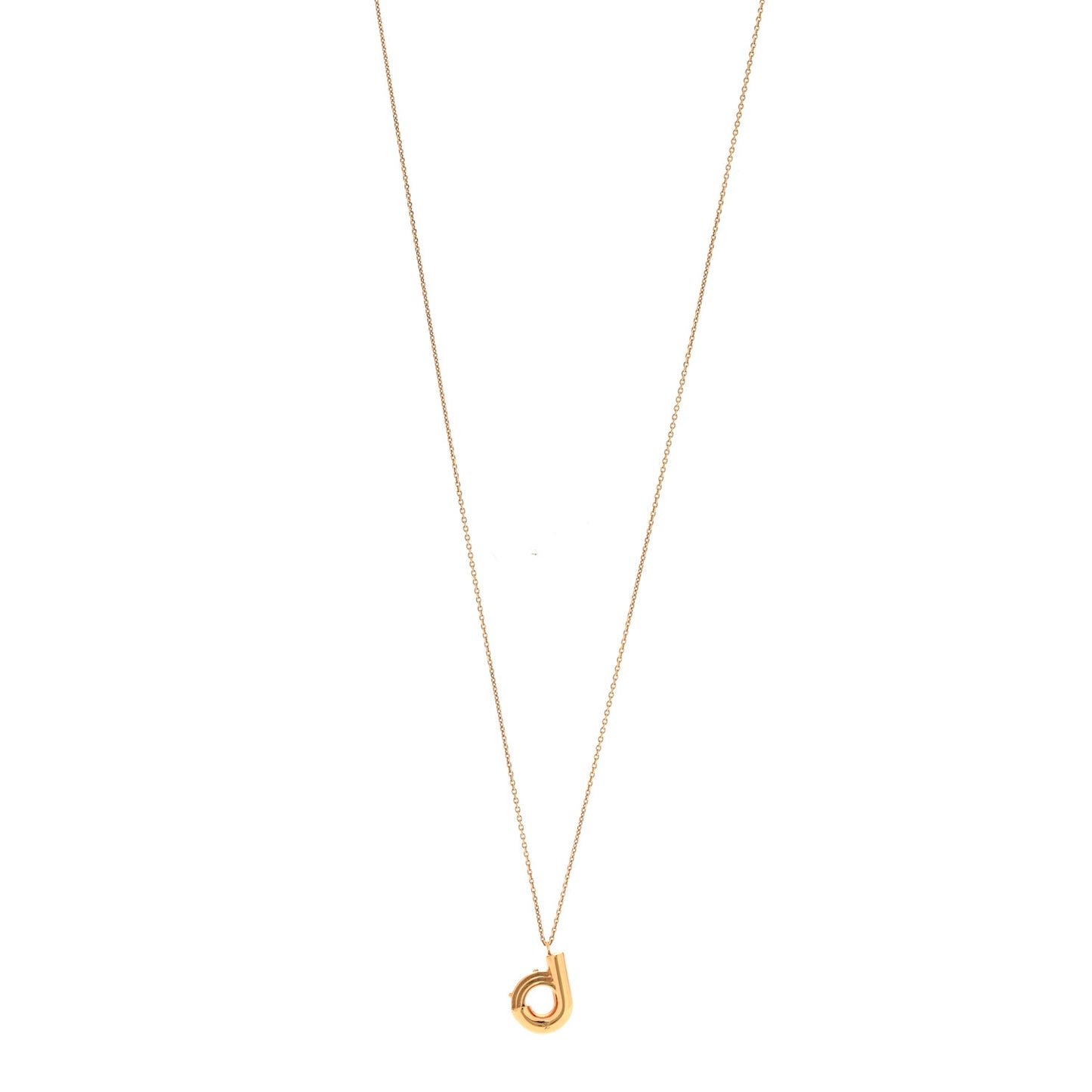 LV And Me Letter D Necklace Gold