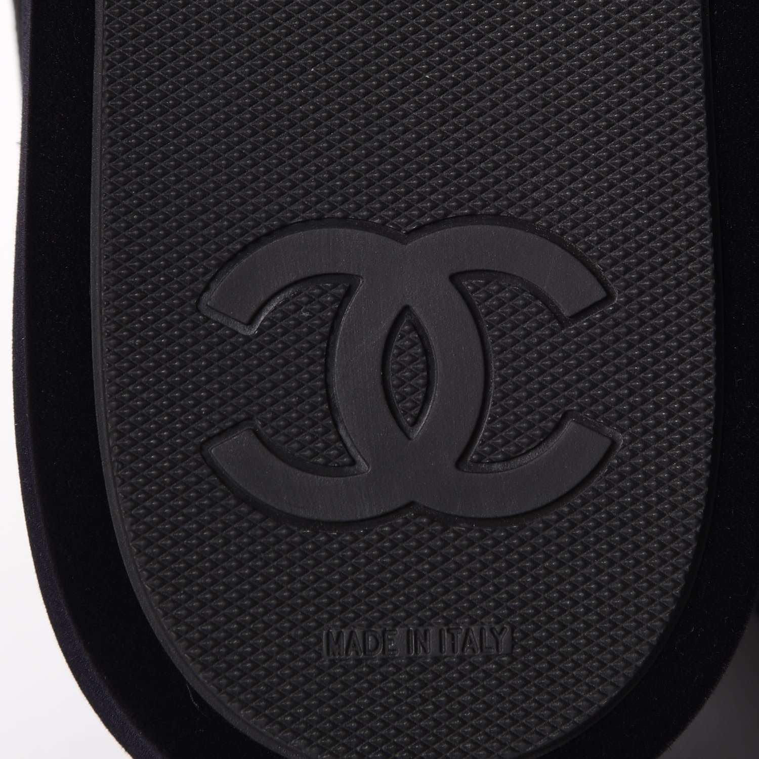 Chanel Velvet CC Sneakers 39 Black 6 of 9
