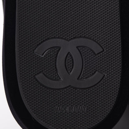 Chanel Velvet CC Sneakers 39 Black 6 of 9