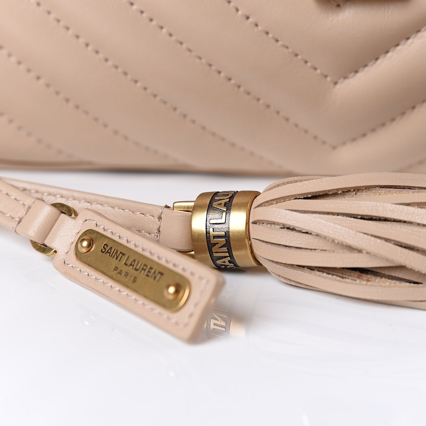 Calfskin Matelasse Monogram Lou Camera Bag Nude Powder