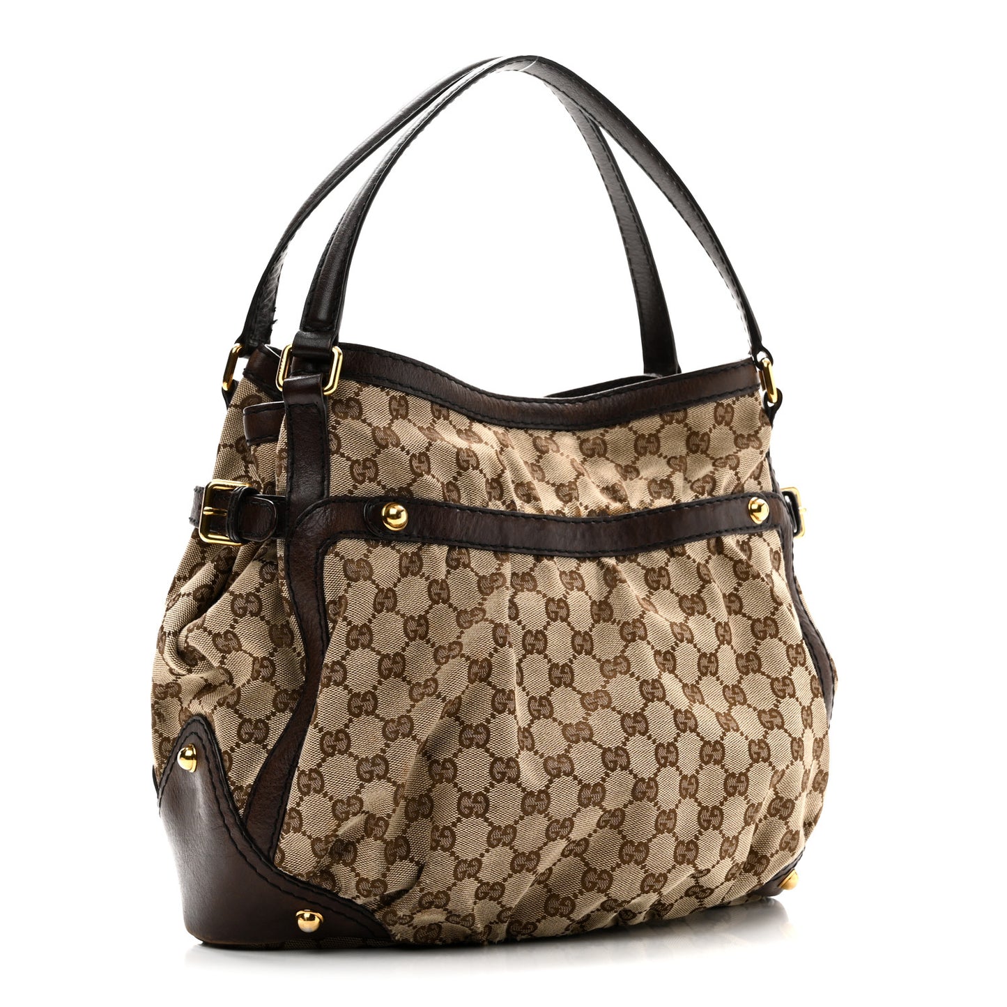 Monogram Medium Jockey Tote Dark Brown