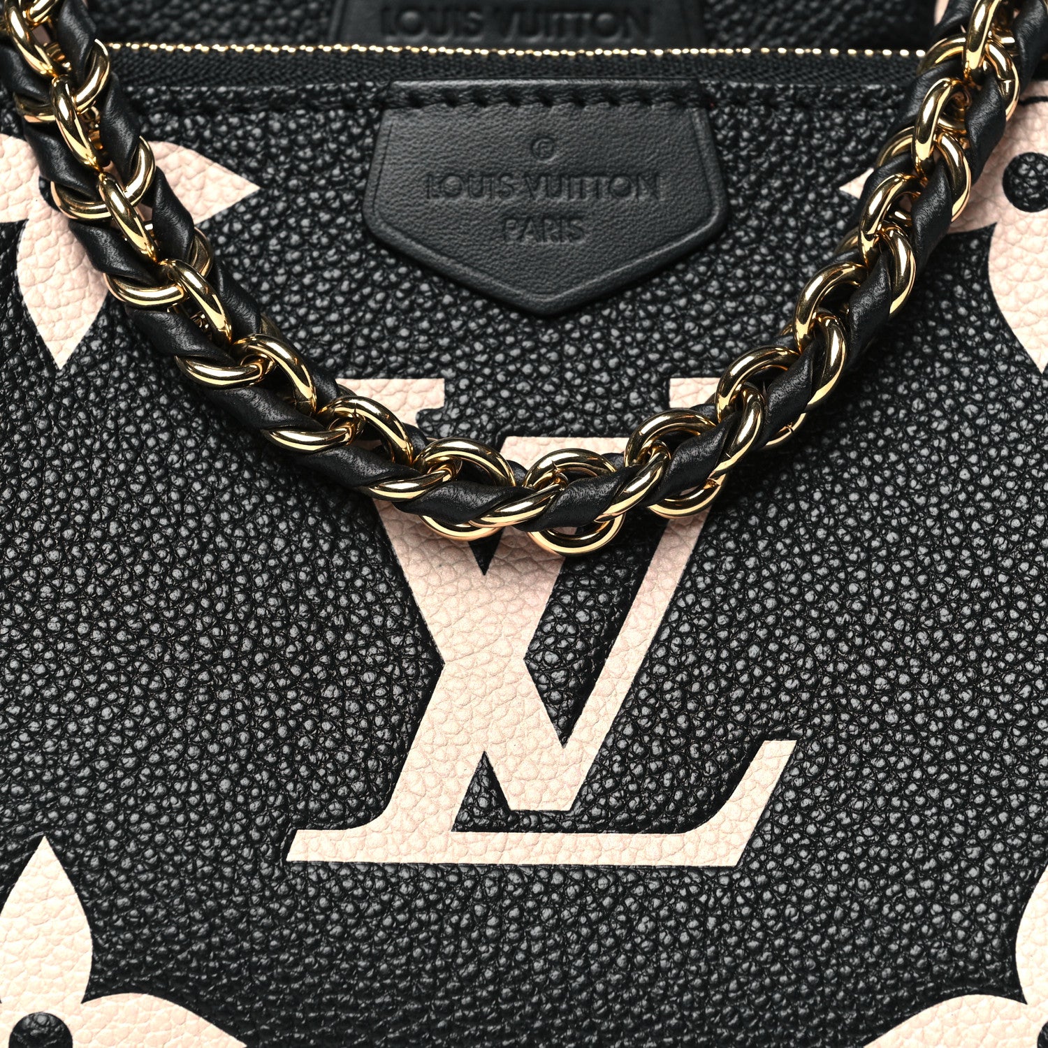 Louis Vuitton Empreinte Monogram Giant Multi Pochette Accessories Black Beige 8 of 10