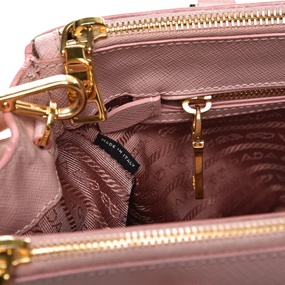 Prada Saffiano Small Galleria Double Zip Tote Orchidea 8 of 15