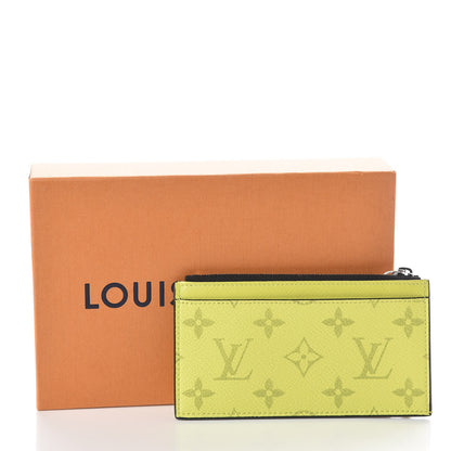 Louis Vuitton Monogram Taiga Coin Card Holder Yellow 7 of 7