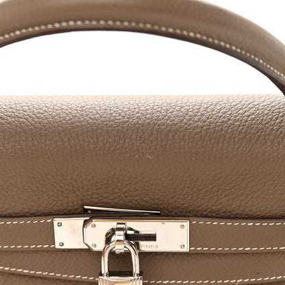Hermes Taurillon Clemence Kelly Retourne 35 Etoupe 20 of 20