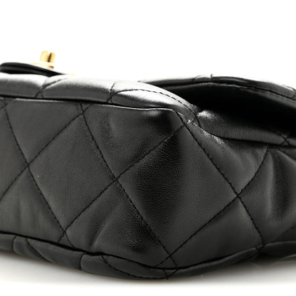 Chanel Lambskin Quilted Large CC Funky Town Flap Black 10 of 12