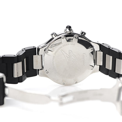 Cartier Stainless Steel Rubber 38mm Must 21 Chronoscaph Quartz Watch Black 5 of 6