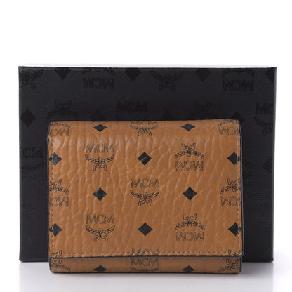 MCM Visetos Trifold Wallet Cognac 8 of 8