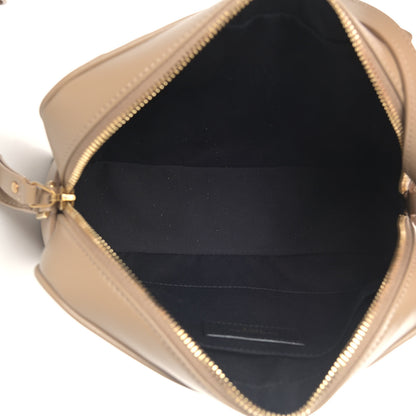 Saint Laurent Calfskin Matelasse Monogram Lou Camera Bag Dark Beige 4 of 4
