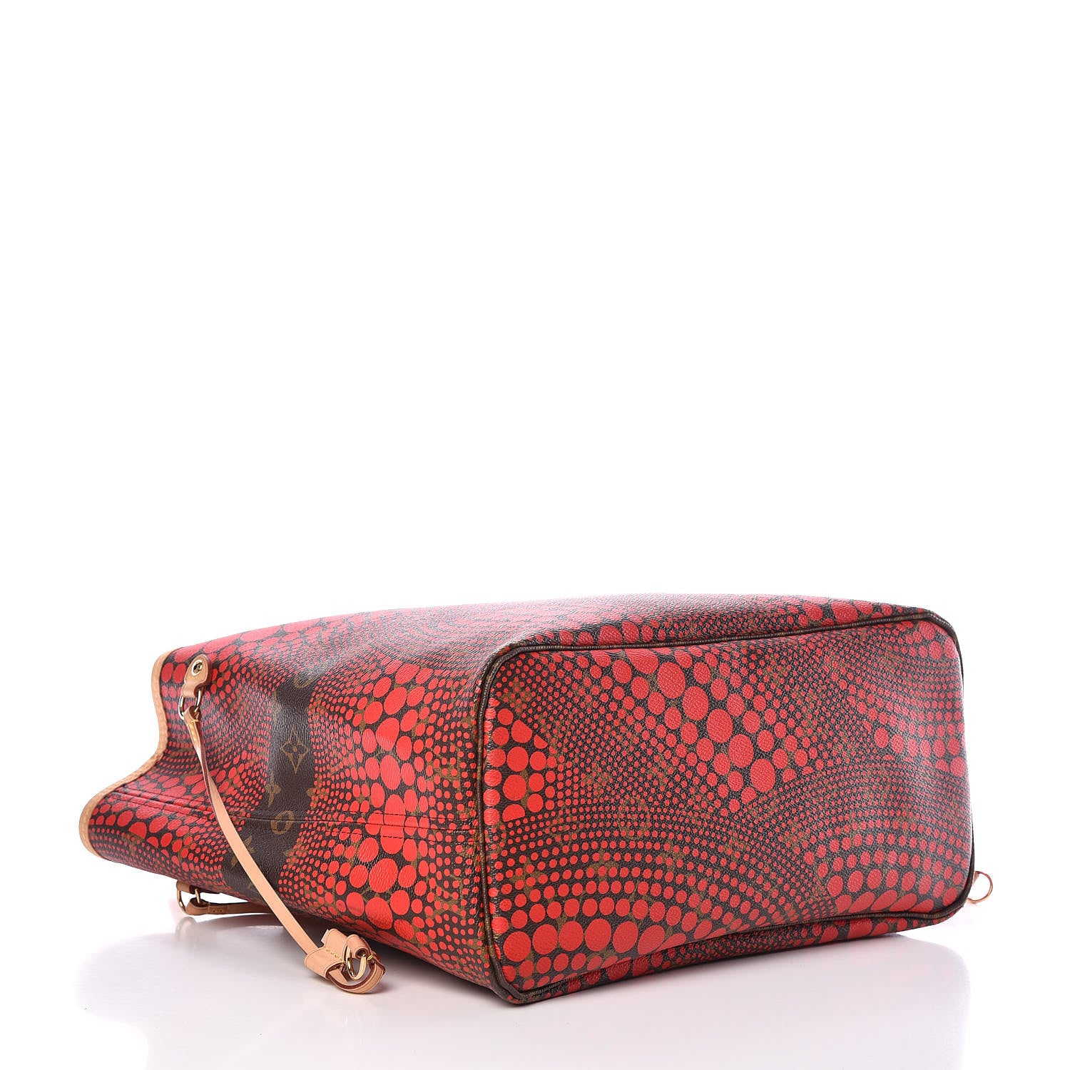 Louis Vuitton Monogram Kusama Waves Neverfull MM Red 4 of 11