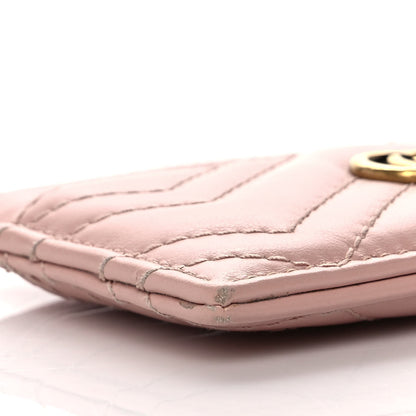 Gucci Calfskin Matelasse GG Marmont Card Holder Perfect Pink 8 of 13