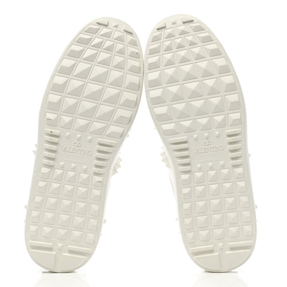 Valentino Garavani Calfskin Rockstud Untitled Open Sneakers 35.5 White 5 of 12