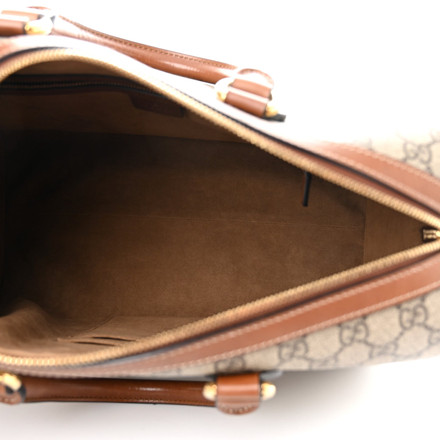 GG Supreme Monogram Medium Boston Beige Cuir