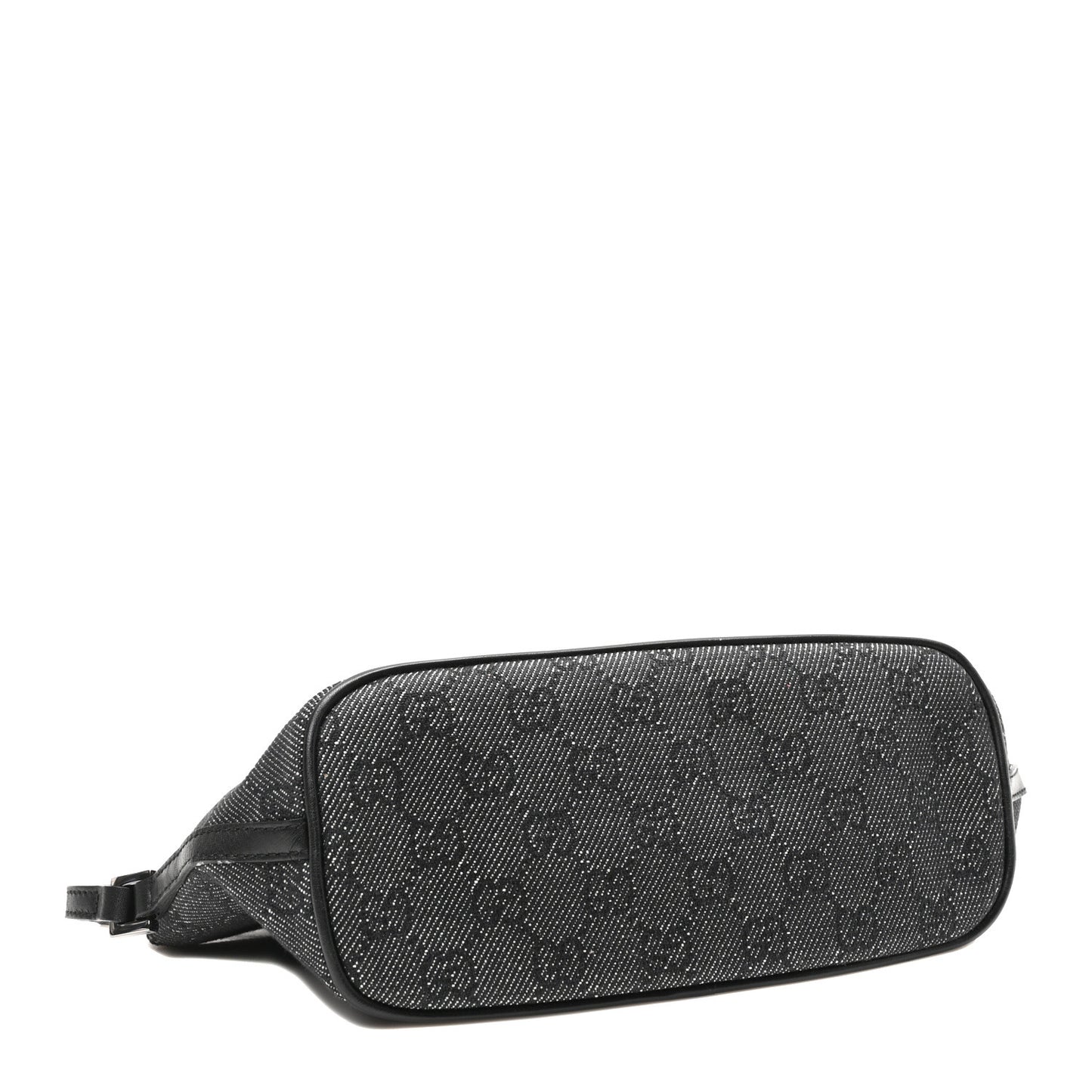 Denim Monogram Boat Pochette Black