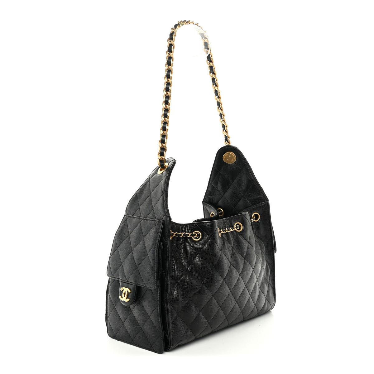 Chanel Caviar Quilted Small Chanel 25 Handbag Black 3 of 9