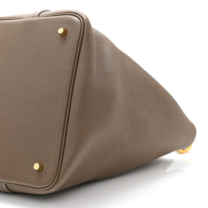 Hermes Taurillon Clemence Picotin Lock 18 PM Etoupe 18 of 21