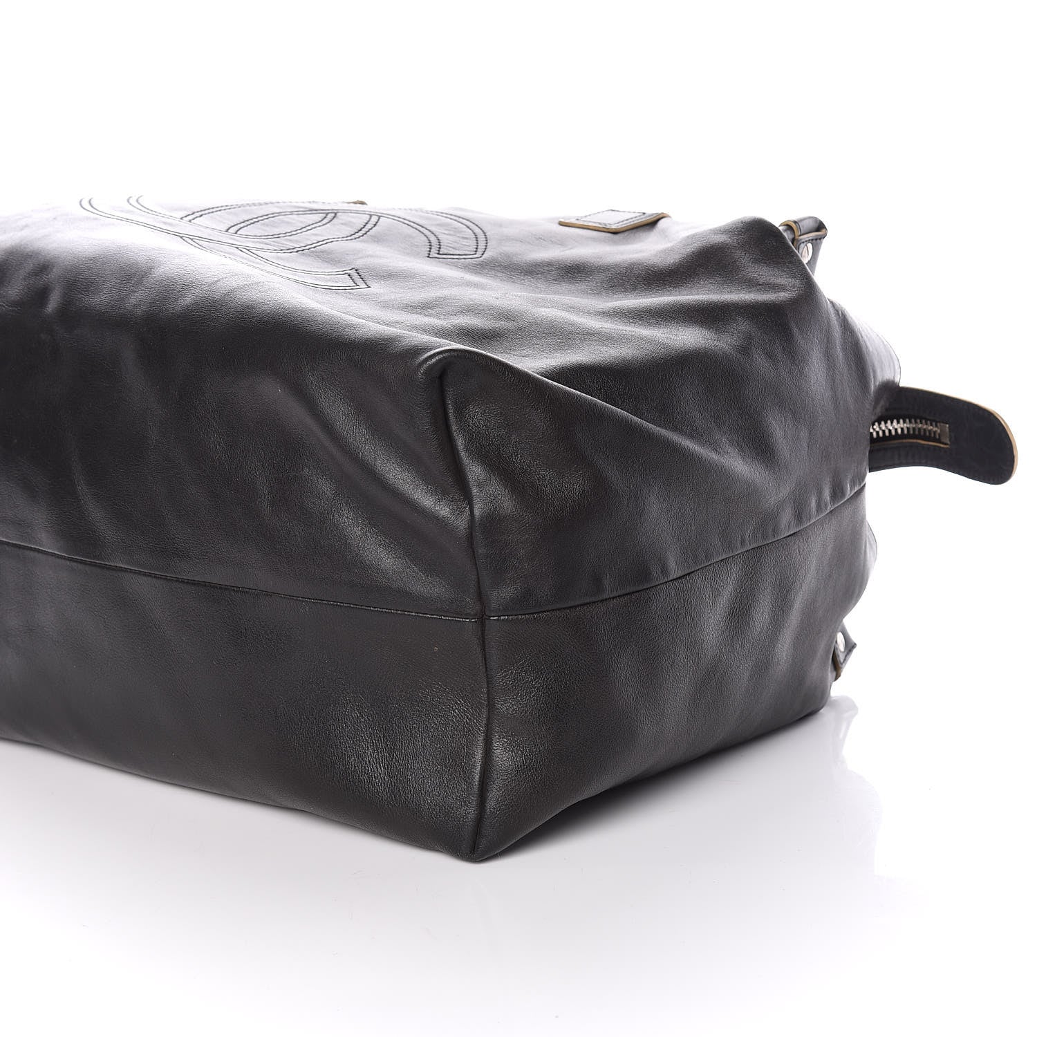 Chanel Calfskin CC Duffel Bag Black 15 of 17