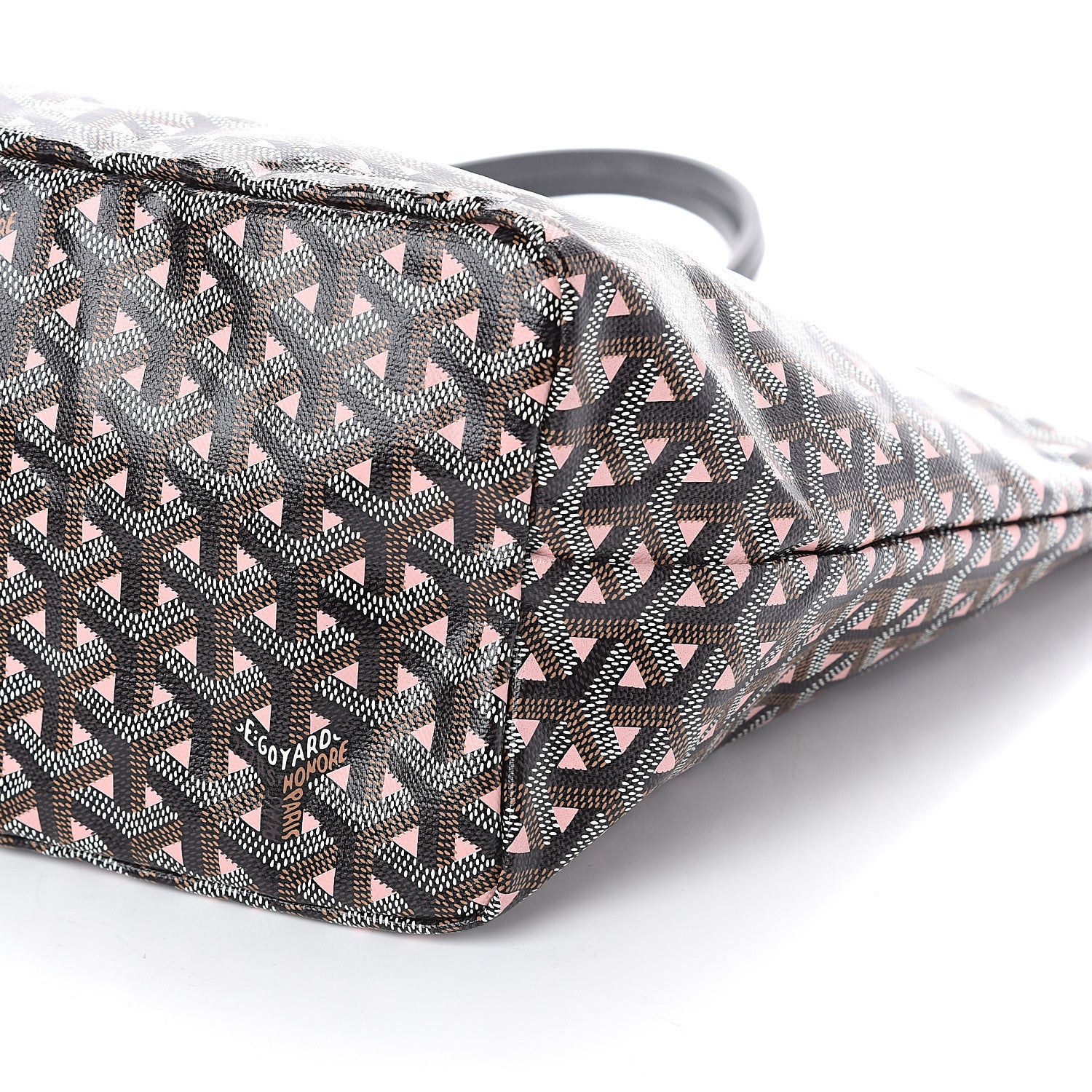 Goyard Goyardine Saint Louis Claire Voie PM Black Pink 7 of 7