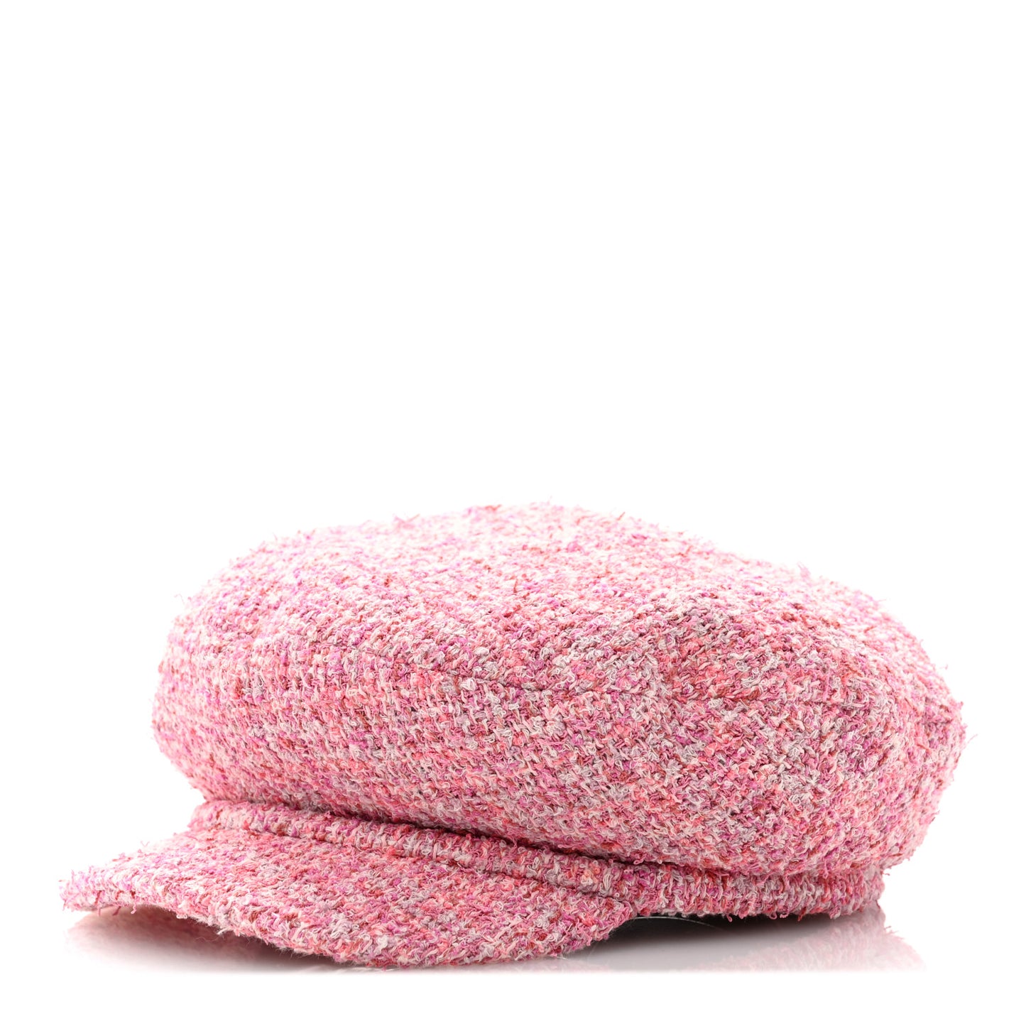 Cotton Tweed Newsboy Hat M Pink Ecru