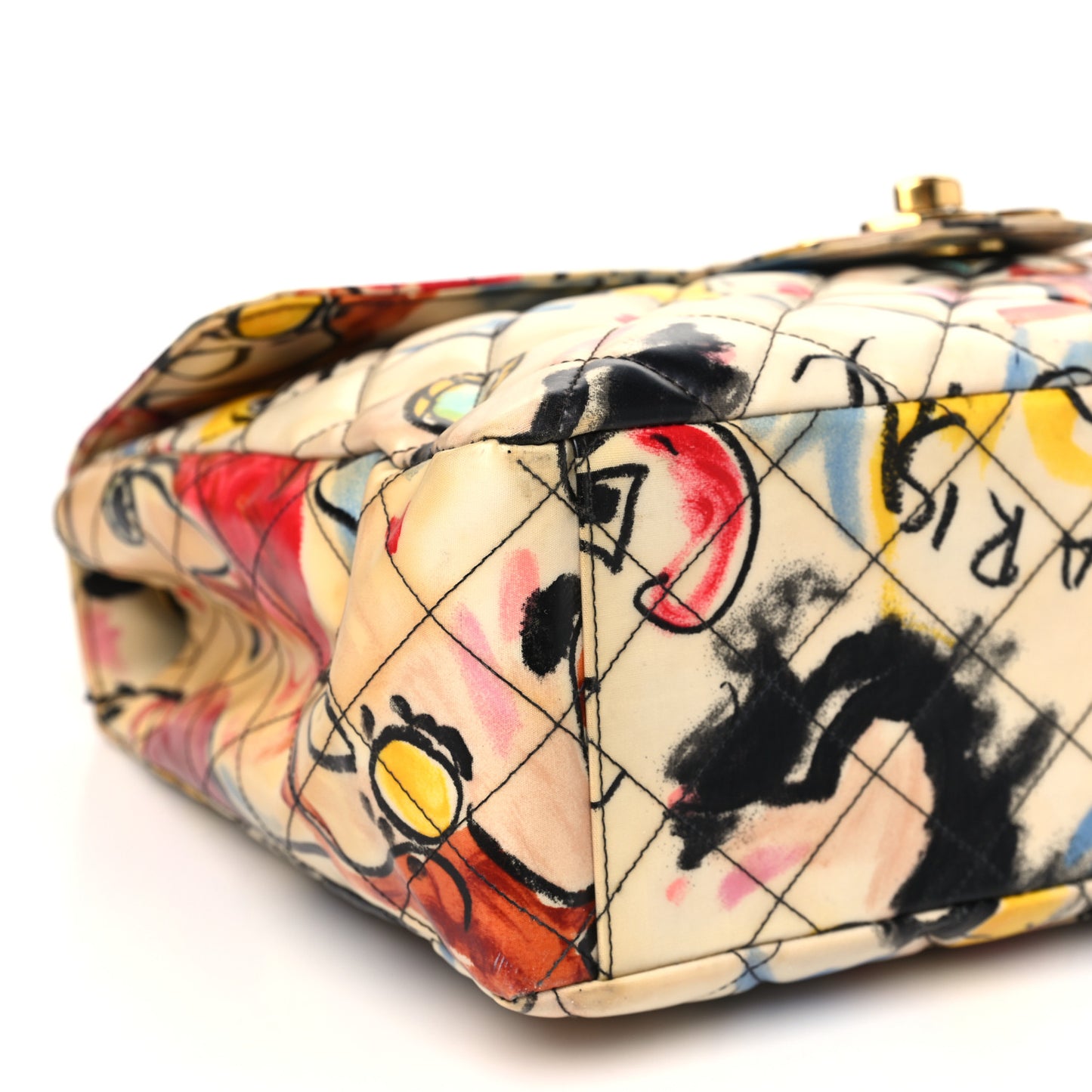 Coated Canvas Jumbo XL Hawaii Graffiti Flap Multicolor