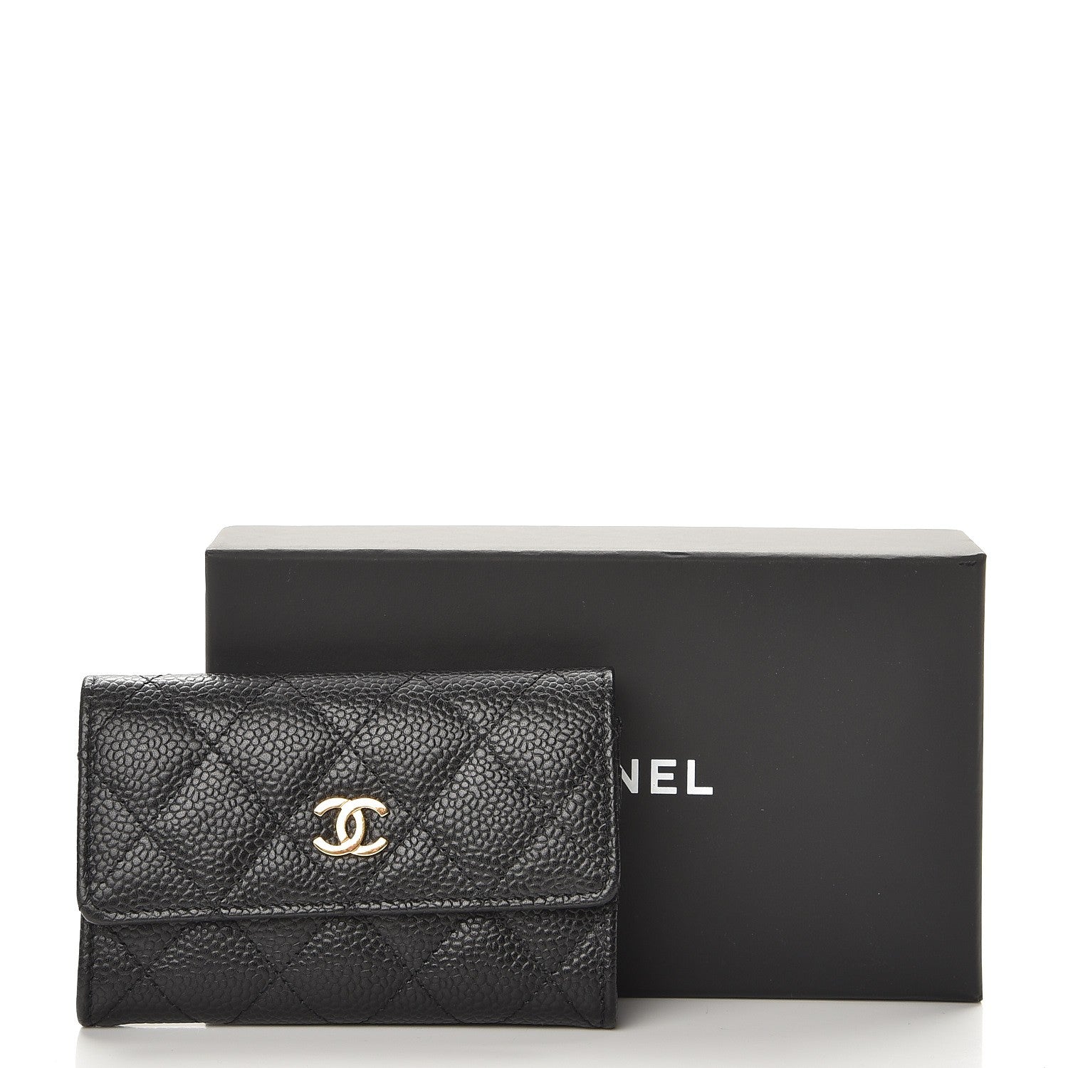 Chanel Caviar Quilted Flap Card Holder Black 9 of 9