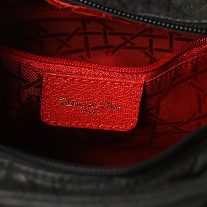 Christian Dior Nylon Cannage Medium Lady Dior Black 6 of 10