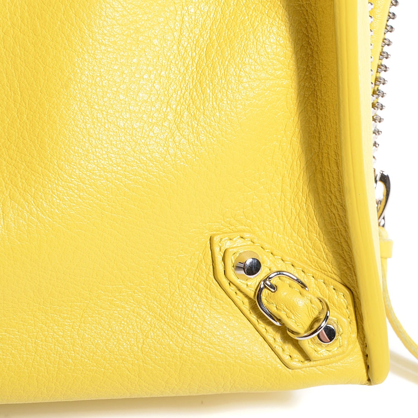 Calfskin Papier Mini A4 Tote Jaune Soleil