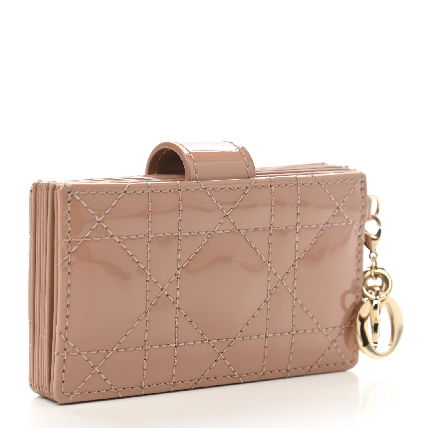 Christian Dior Patent Cannage Lady Dior 5-Gusset Card Holder 3 of 7
