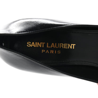 Saint Laurent Calfskin Bow Anais Pumps 36 Black 7 of 9