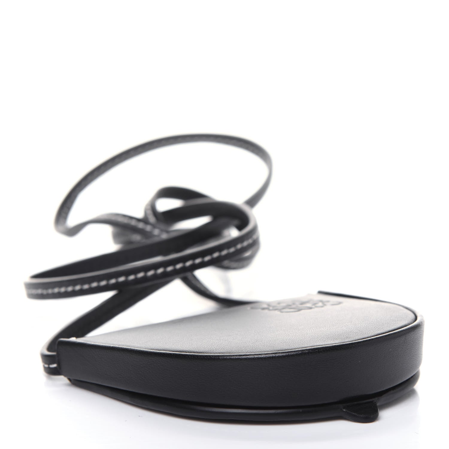 Loewe Soft Calfskin Mini Heel Pouch Black 760143 – FASHIONPHILE