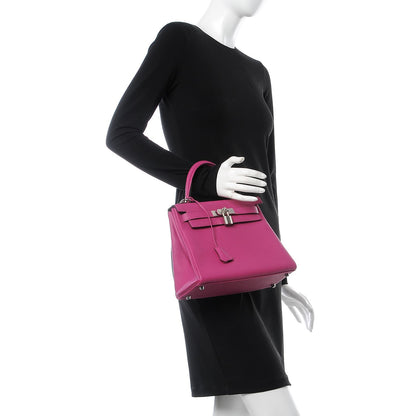 Hermes Togo Kelly Retourne 28 Rose Pourpre 3 of 9