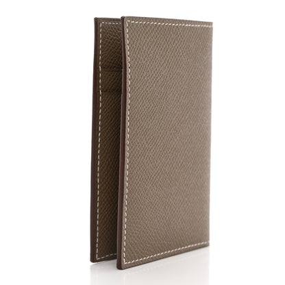 Hermes Epsom MC2 Euclide Card Holder Case Etoupe 3 of 8