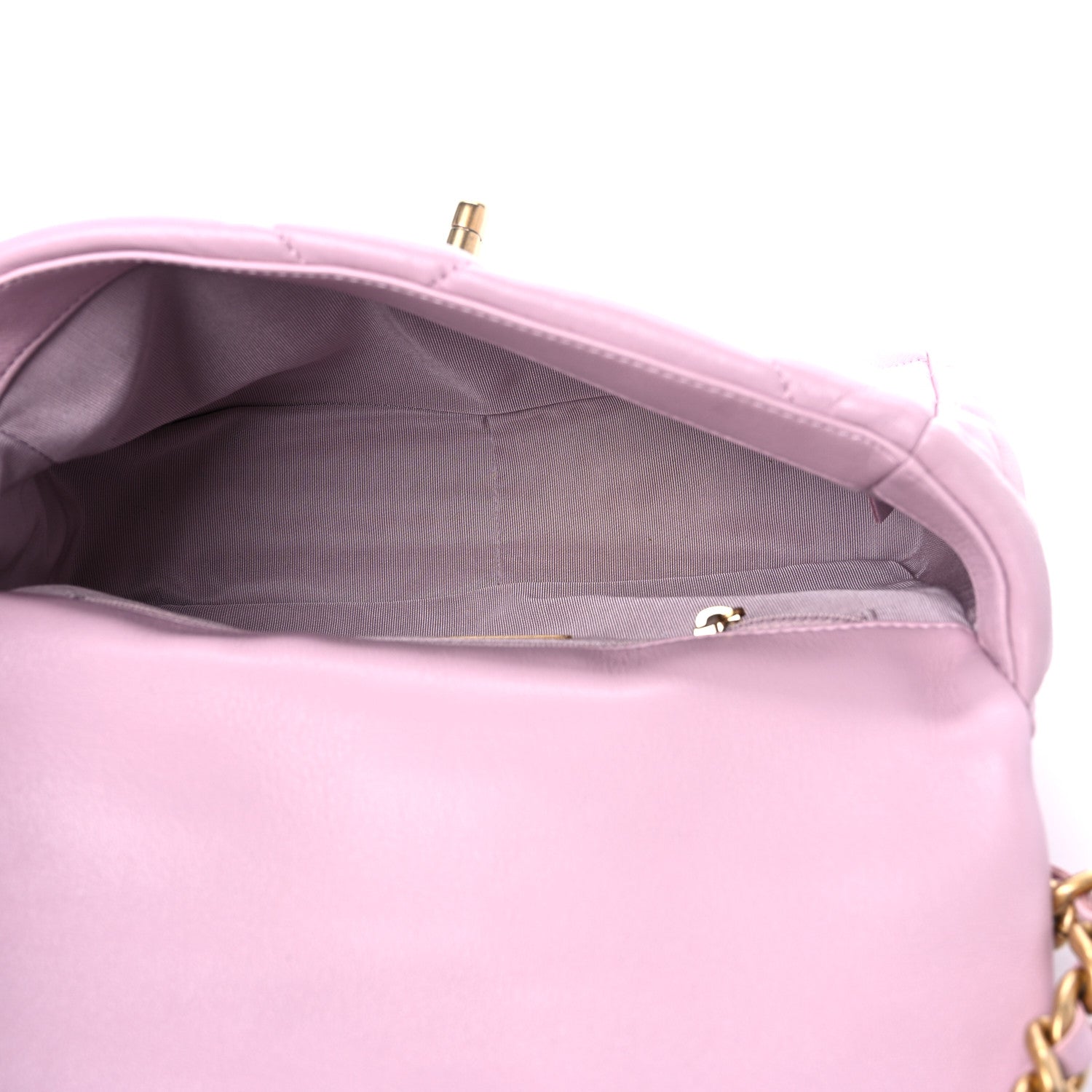 Chanel Lambskin Quilted Medium Chanel 19 Flap Light Pink 5 of 9