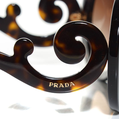 Prada Round Baroque Sunglasses SPR 27N Havana 3 of 6
