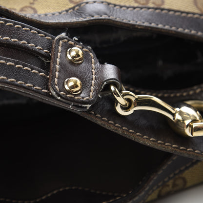 Gucci Monogram Large Wave Hobo Dark Brown 13 of 15