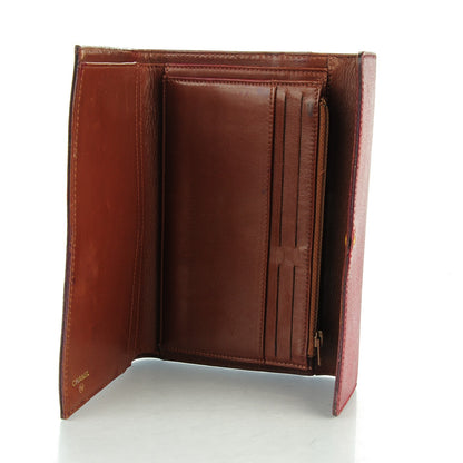 Chanel Grained Calfskin CC Flap Wallet Red 5 of 14