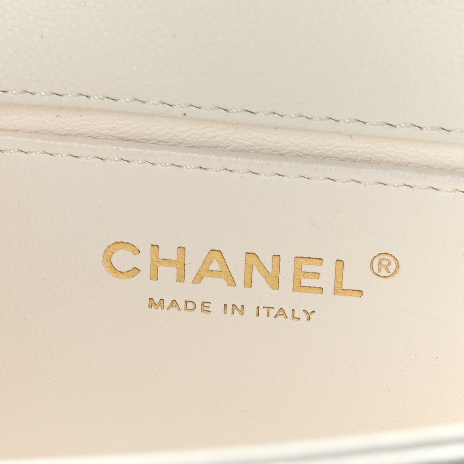 Chanel Caviar Quilted Small Chain Around Boy Messenger Bag White 9 of 9