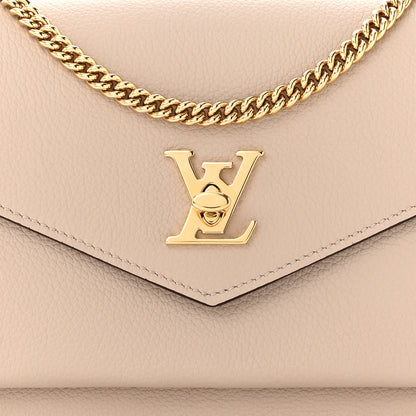 Louis Vuitton Soft Calfskin My Lockme Chain Pochette Greige 7 of 10